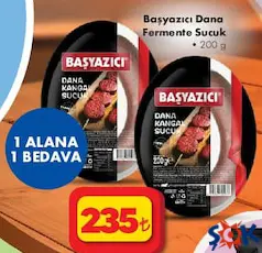 BAŞYAZICI DANA FERMENTE SUCUK 200 G BAŞYAZICI DANA FERMENTE SUCUK 200 G